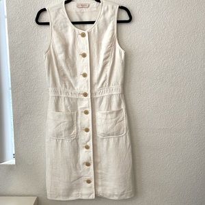 Tory Burch White Linen Dress
